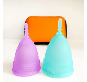 Комплект менструальных чаш S и L с чехлом для хранения
